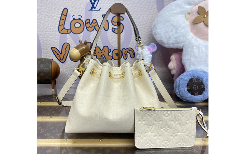 Louis Vuitton M25453 LV Summer Bandle Bag in White Monogram Empreinte Leather
