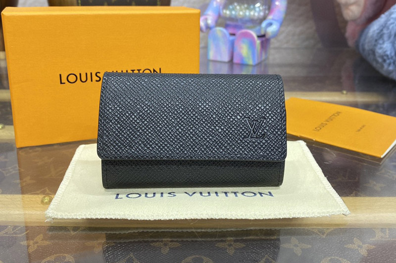 Louis Vuitton M30500 LV6 Key Holder in Taiga Leather