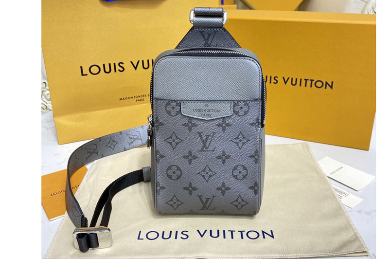 Louis Vuitton M30741 LV Outdoor Slingbag Bag in Gray Taigarama