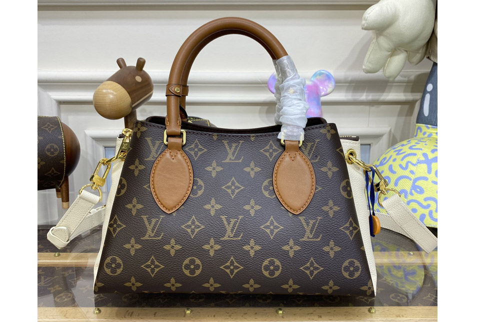 Louis Vuitton M46495 LV Vendome BB tote bag in Monogram coated canvas and Cream cowhide leather
