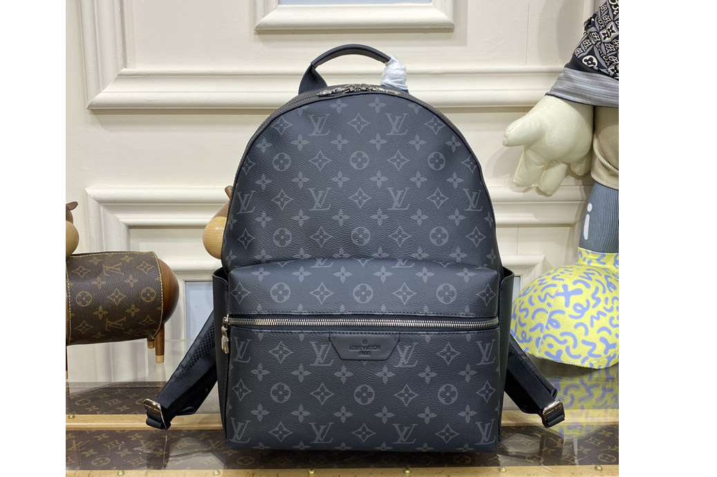 Louis Vuitton M46553 LV Discovery Backpack in Monogram Eclipse coated canvas