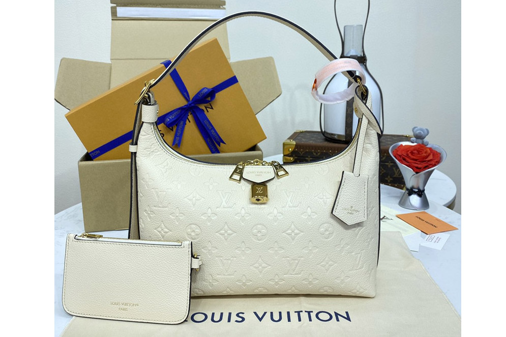 Louis Vuitton M46609 LV Sac Sport Bag in Beige Embossed supple grained cowhide leather
