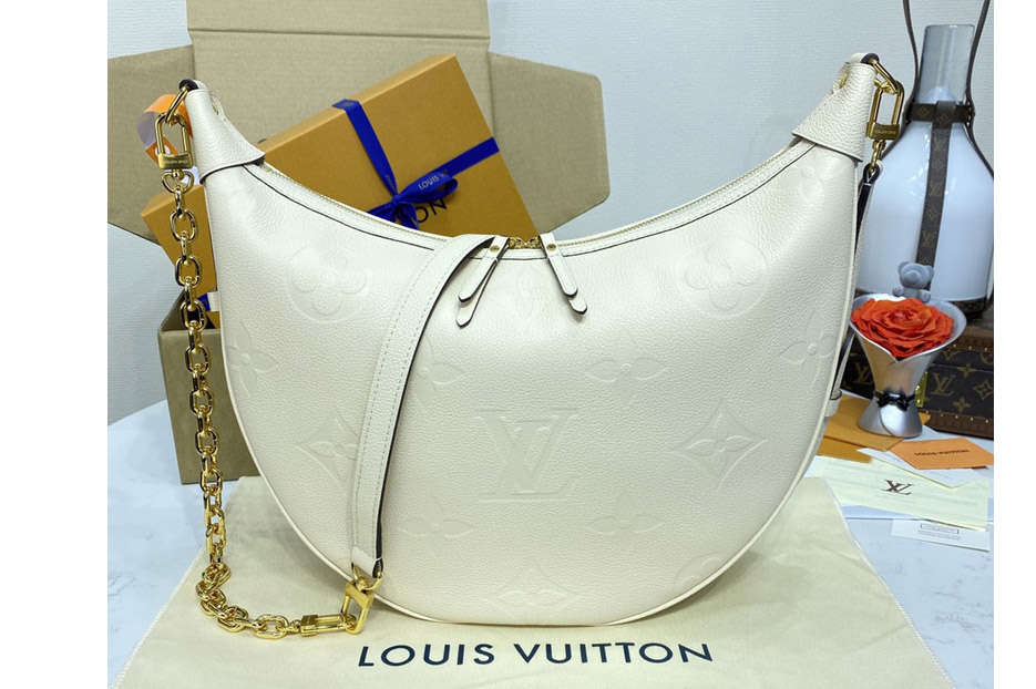 Louis Vuitton M46739 LV Loop Hobo bag in Cream Monogram Empriente leather