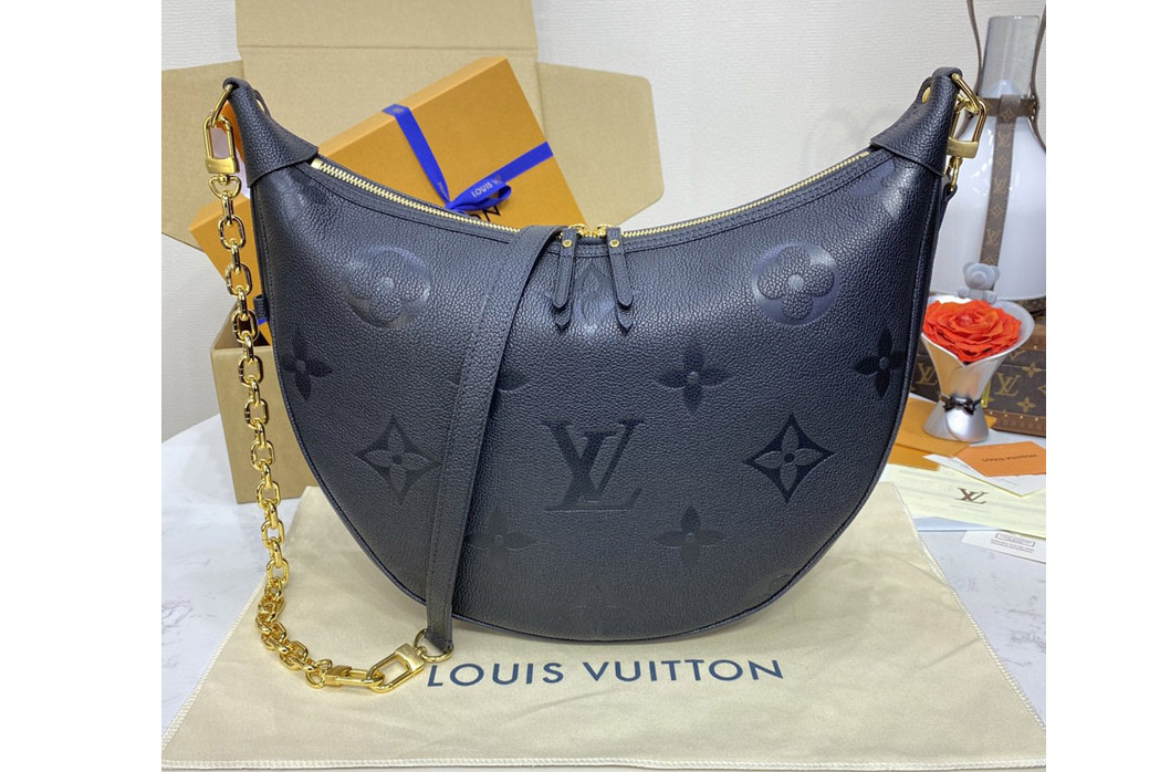 Louis Vuitton M46725 LV Loop Hobo bag in Black Monogram Empriente leather