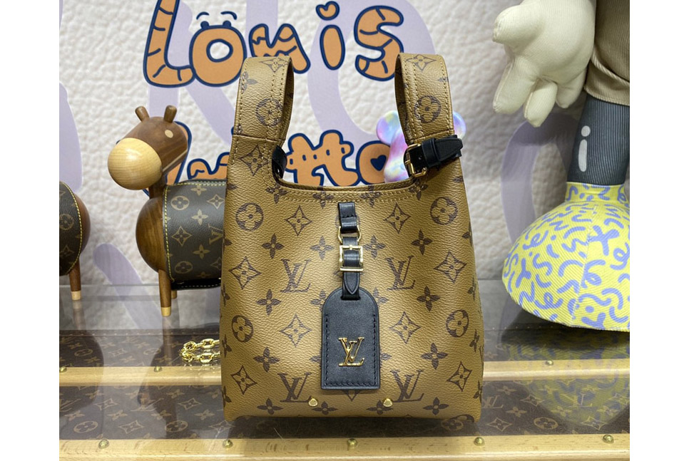 Louis Vuitton M46816 LV Atlantis BB handbag in Monogram Reverse coated canvas