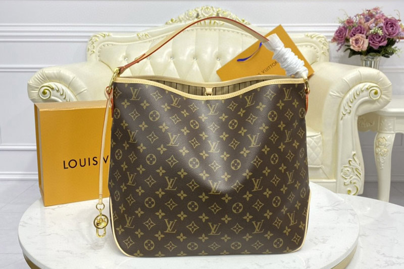 Louis Vuitton M50156 LV Delightful MM Bag in Monogram coated canvas