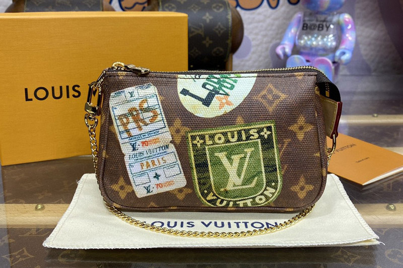 Louis Vuitton M58009 LV Mini Pochette Accessoires Bags In Monogram Canvas
