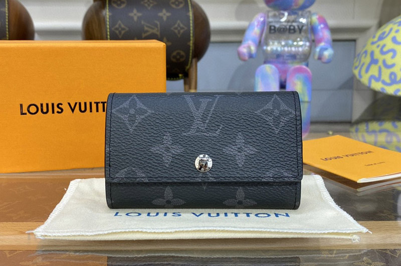 Louis Vuitton M60701 LV6 Key Holder in Monogram Eclipse Canvas