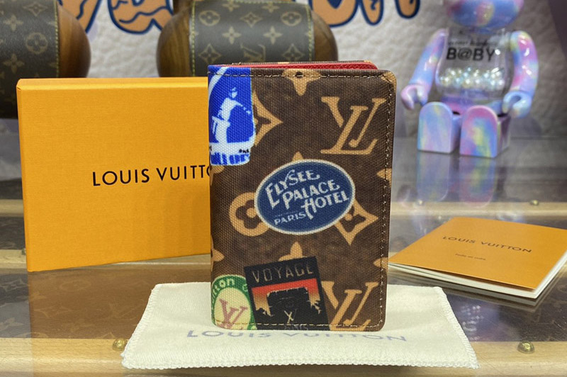 Louis Vuitton M61696 LV Pocket Organiser Wallet in Monogram Canvas