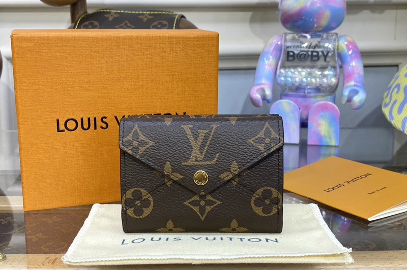 Louis Vuitton M81665 LV Celeste wallet in Monogram canvas With Blue