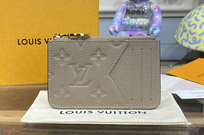 Louis Vuitton M82044 Romy card holder in Apricot Monogram Empreinte embossed leather