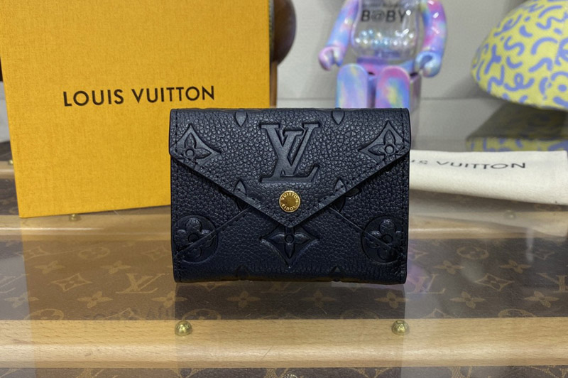 Louis Vuitton M82133 LV Victorine Wallet in Black Monogram Empreinte Leather