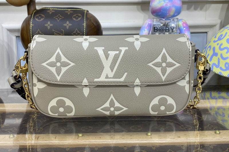 Louis Vuitton M82154 LV Wallet on Chain Ivy Bag in Beige Monogram Empreinte leather