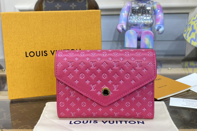 Louis Vuitton M82234 LV Victorine wallet in Pink Monogram-embossed calf leather