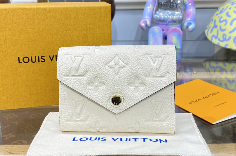 Louis Vuitton M82344 LV Victorine Wallet in Cream Monogram Empreinte leather