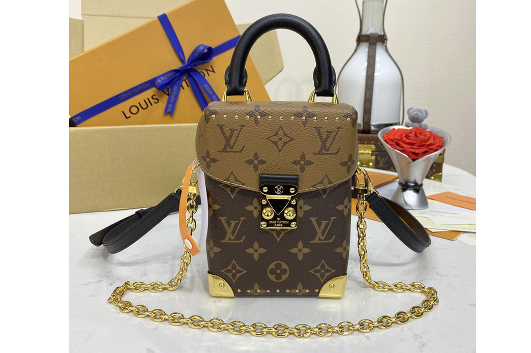 Louis Vuitton M82465 LV Camera Box handbag in Monogram and Monogram Reverse coated canvas