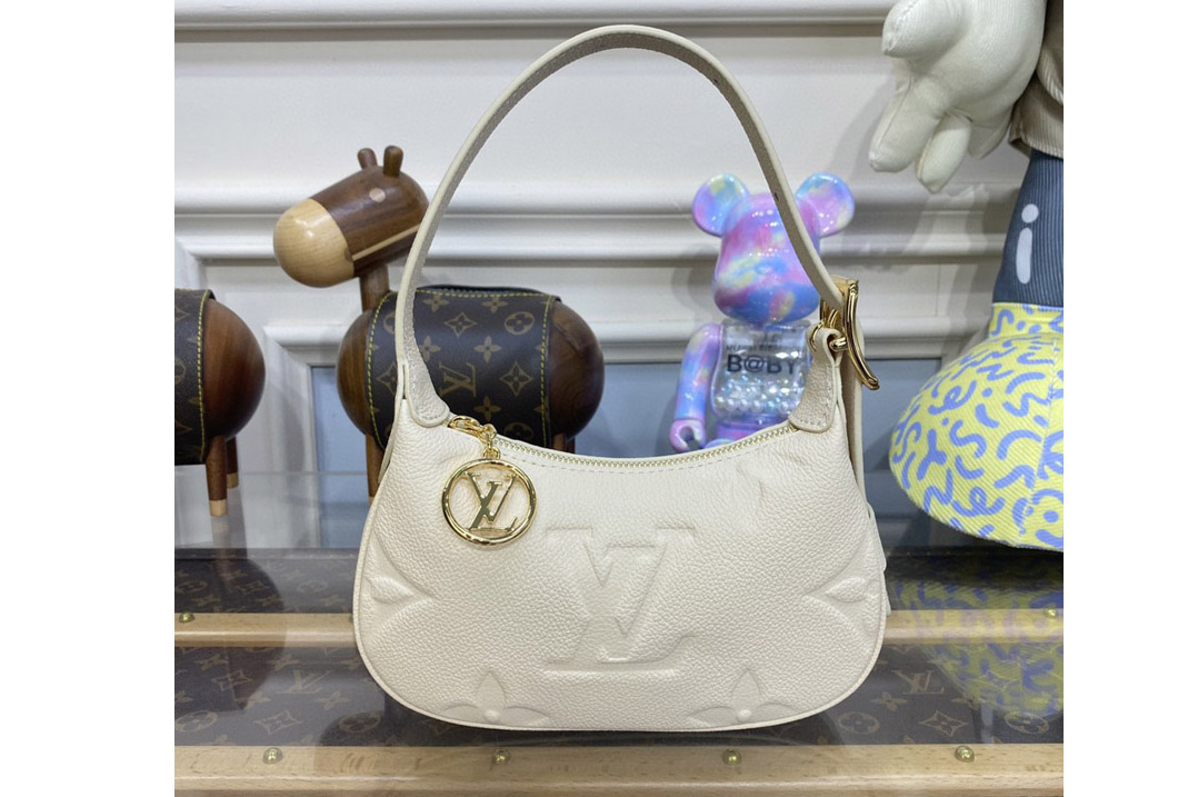 Louis Vuitton M82519 LV Mini Moon Bag in Cream Monogram Empreinte leather