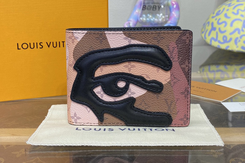 Louis Vuitton M82573 LV Multiple Wallet in Brown Monogram cowhide leather