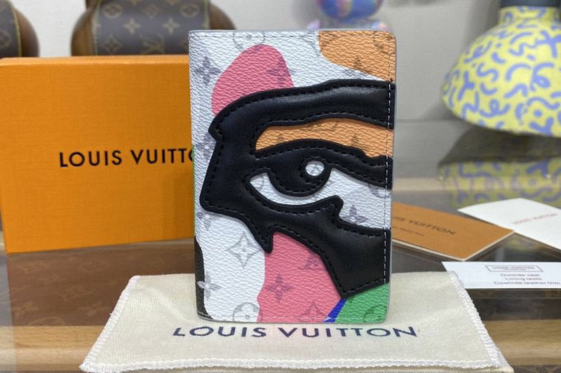 Louis Vuitton M82575 LV Pocket Organizer in Multicolor Monogram cowhide leather