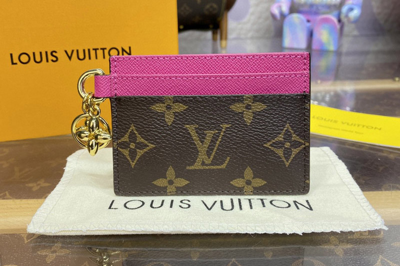 Louis Vuitton M82739 LV Charms Card Holder in Monogram coated canvas