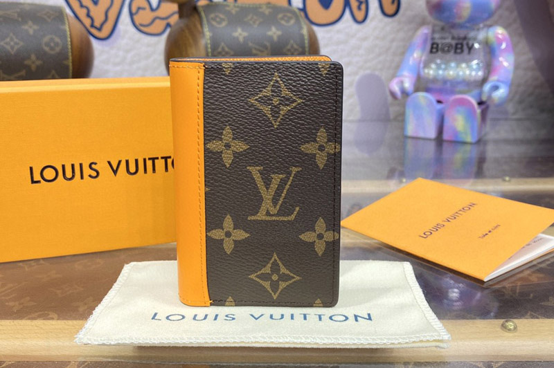 Louis Vuitton M82955 LV Pocket Organizer in Radiant Sun Monogram Macassar coated canvas