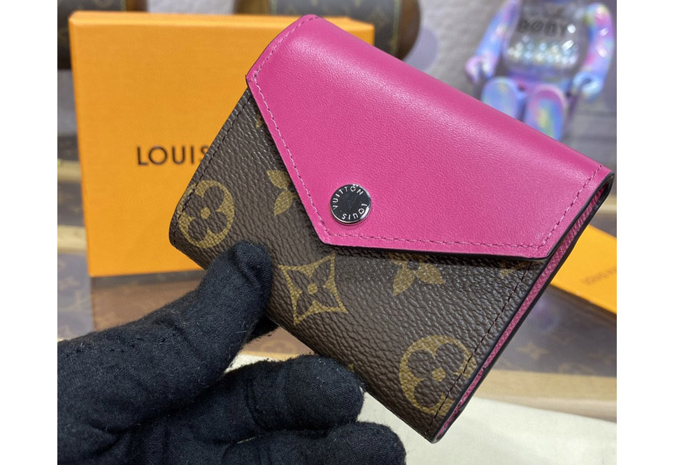 Louis Vuitton M82982 LV Zoé wallet in Monogram coated canvas With Pink