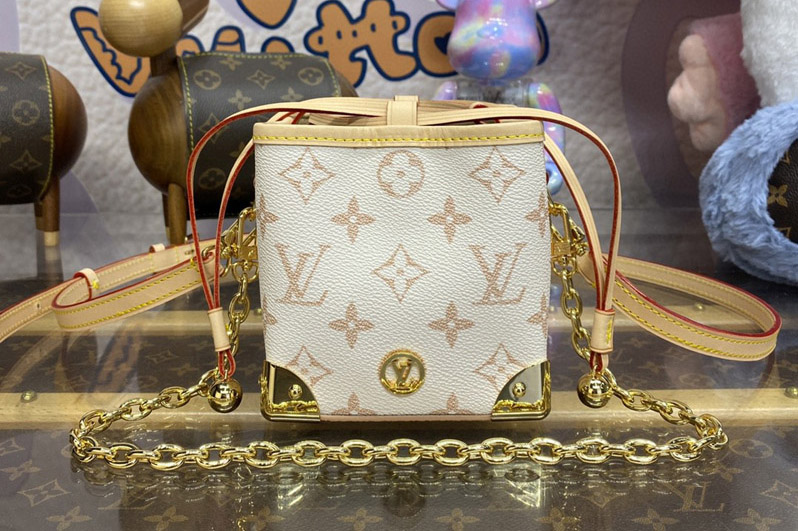 Louis Vuitton M83227 LV Noe Purse LV Charms Bag in Monogram Dune coated canvas