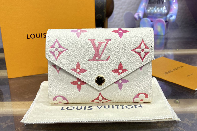 Louis Vuitton M83507 LV Victorine wallet in Sunrise Aquarelle Monogram Empreinte leather