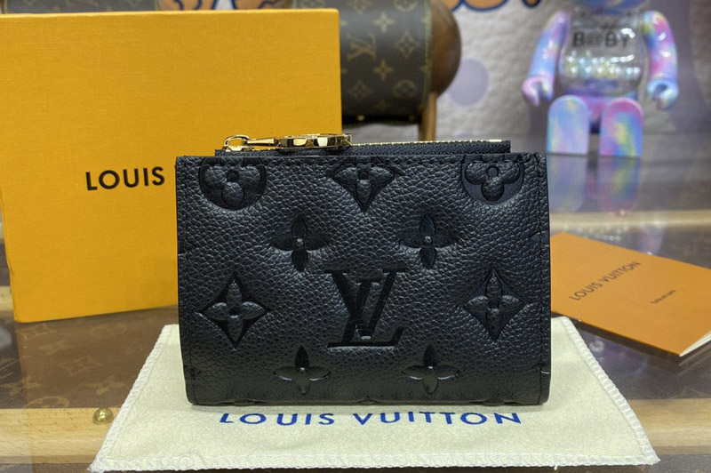 Louis Vuitton M83365 LV Lisa wallet in Black Monogram Empreinte leather