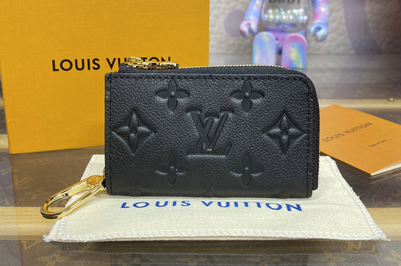 Louis Vuitton M83612 LV Noa key holder in Black Monogram Empreinte leather