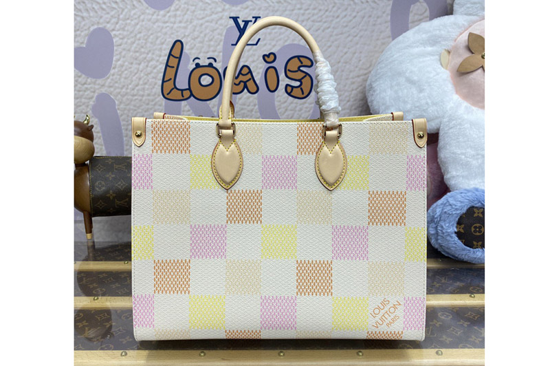 Louis Vuitton N40518 LV OnTheGo MM tote bag in Damier Giant coated canvas