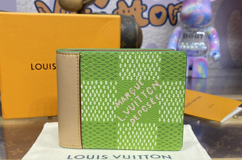 Louis Vuitton N40636 LV Slender Wallet in Damier Golf coated canvas