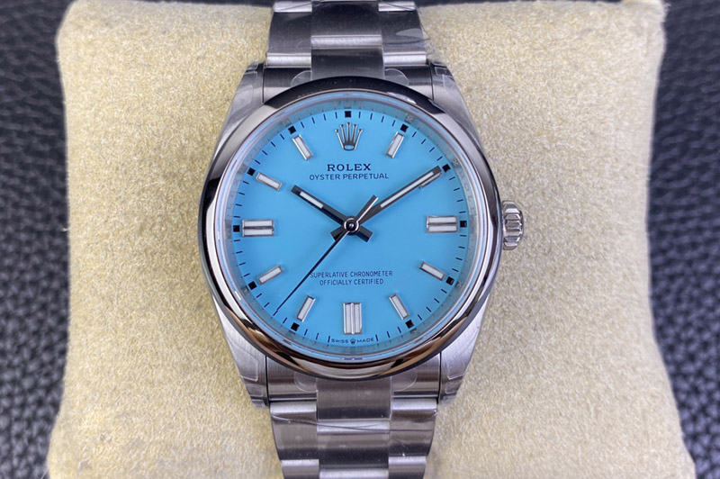 Rolex Oyster Perpetual 126000 36mm VSF 1:1 Best Edition 904L Steel Tiffany Blue Dial VS3235