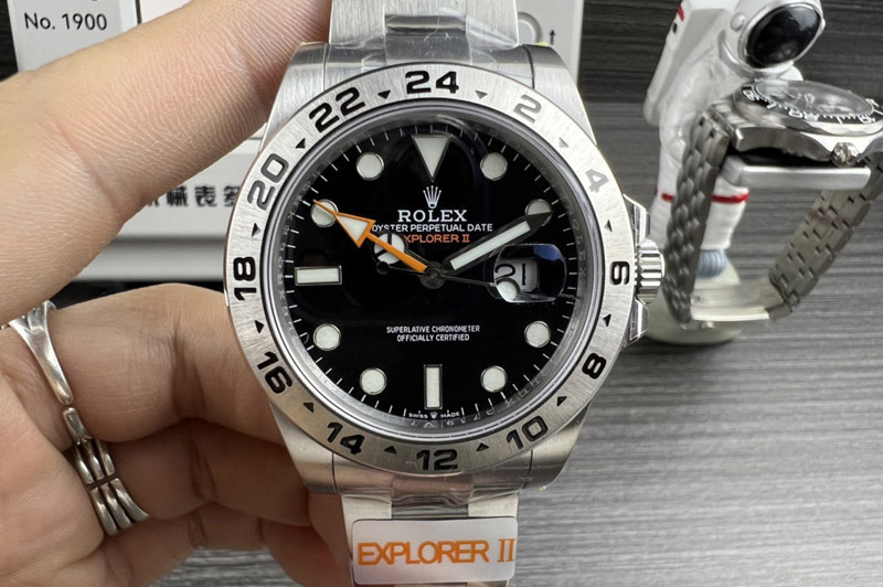 Rolex Explorer II 42mm 226570 Black 904L SS JVS 1:1 Best Edition Black Dial on Bracelet VR3285 CHS