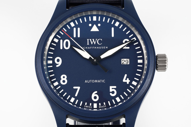 IWC Pilot’s Watch Laureus Blue Ceramic IW328101 ZF 1:1 Best Edition on Blue Nylon Strap A32111