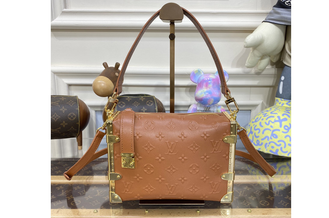 Louis Vuitton M21477 LV Side Trunk handbag in Brown Calfskin