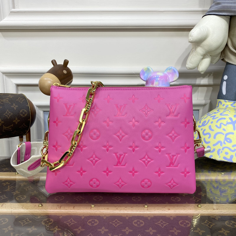 Louis Vuitton M21773 LV Coussin PM handbag in Pink Lambskin