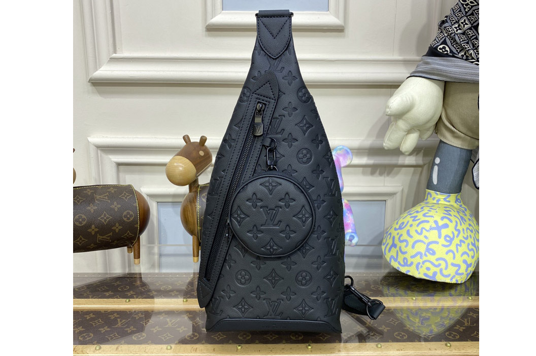 Louis Vuitton M21890 LV Duo Slingbag bag in Black Calf leather