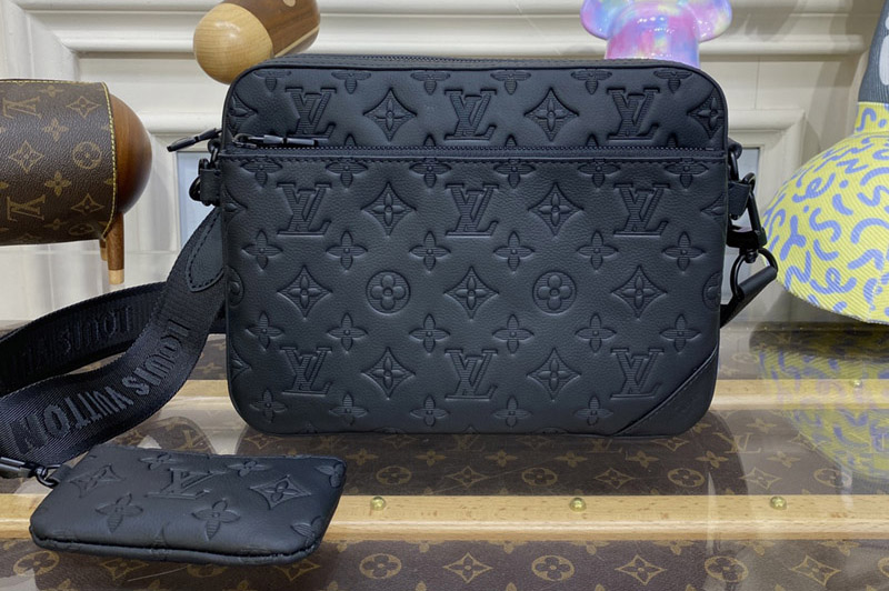 Louis Vuitton M46602 LV Trio Messenger Bag in Monogram-embossed calf skin
