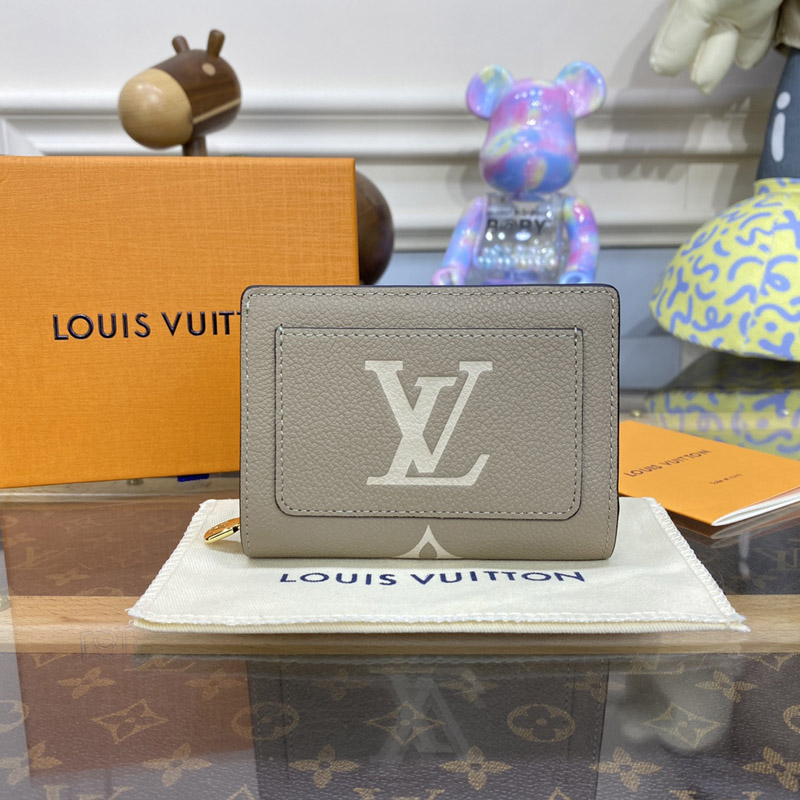 Louis Vuitton M82370 LV Cléa wallet in Cream Monogram Empreinte leather