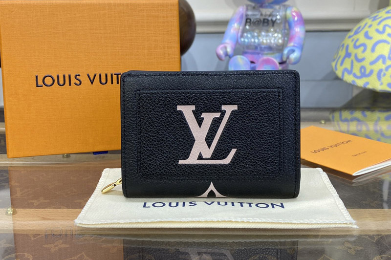 Louis Vuitton M82370 LV Cléa wallet in Black Monogram Empreinte leather