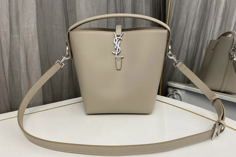 Saint Laurent 749036 YSL LE 37 SMALL bag IN Beige SHINY LEATHER