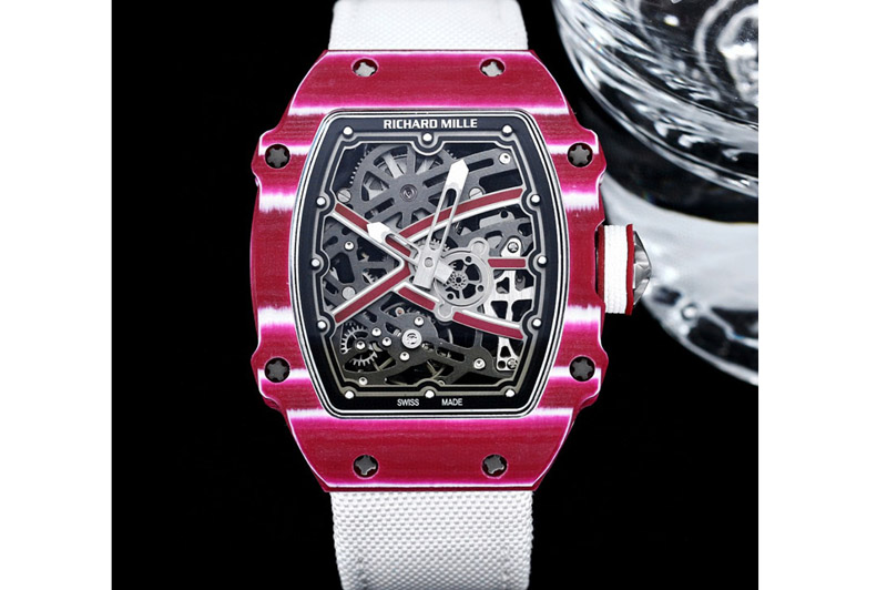 Richard Mille RM67-02 Mutaz Essa Red NTPT on White Nylon strap CRMA7 Clone