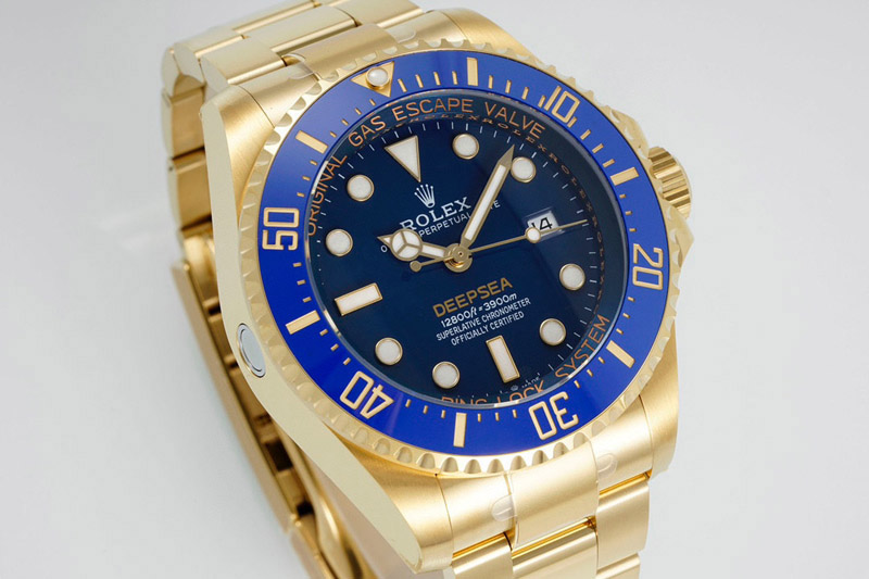 Rolex Deep Sea Dweller 136668LB 904L Steel 3EF 1:1 Best Edition Blue Dial on YG Bracelet VR3235
