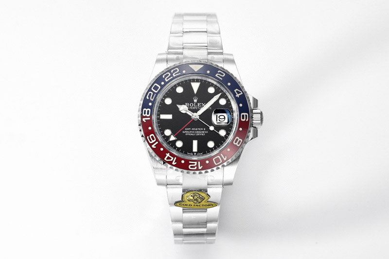 Rolex GMT Master II 126719 BLRO Gain Weight Gold Factory 1:1 Best Edition Blue Dial on Oyster Bracelet VR3285 CHS