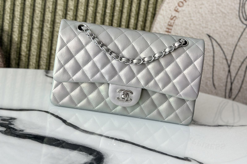 CC 11.12 Classic Handbag A01112 in Silver Leather