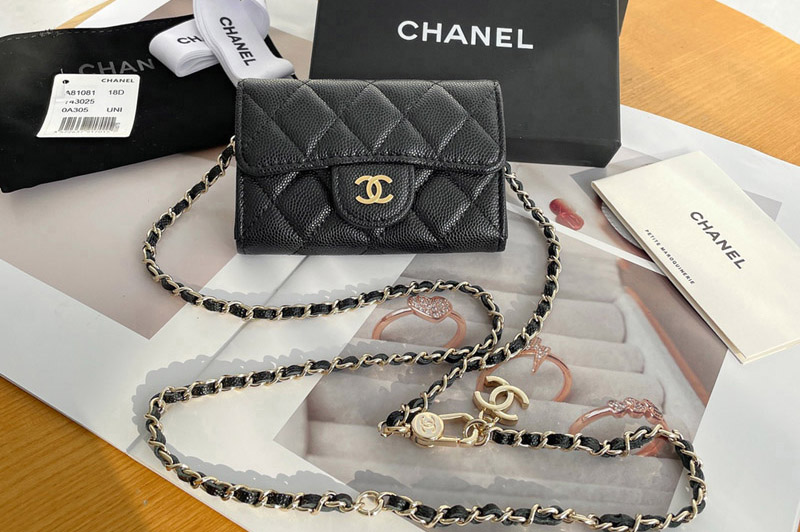 CC Classic Card Holder With Chain