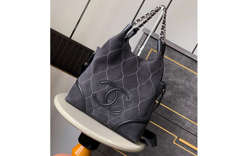 CC Hobo Bag in Black Suede