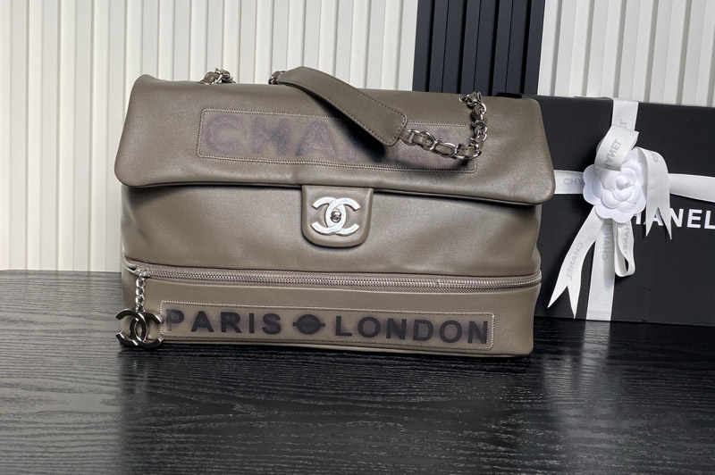 CC Expandable Shoulder bag in Gray Leather