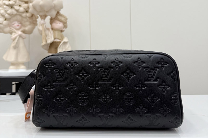 Louis Vuitton M12645 LV Dopp Kit in Monogram Shadow cowhide leather